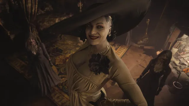 Lady Dimitrescu meme card