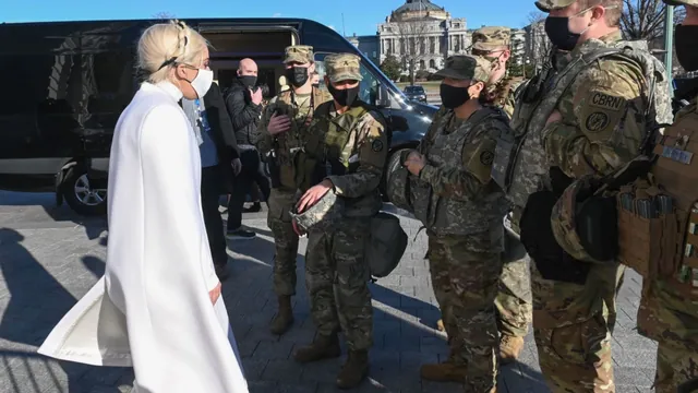 Lady Gaga Directing The National Guard meme card