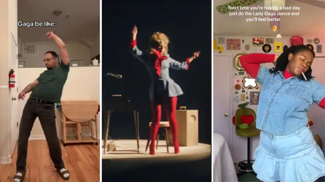 Lady Gaga's "Die With A Smile" Dance meme card