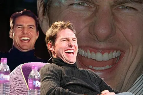 Laughing Tom Cruise meme card