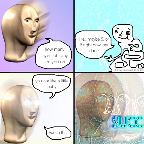 Carte meme Layers of Irony
