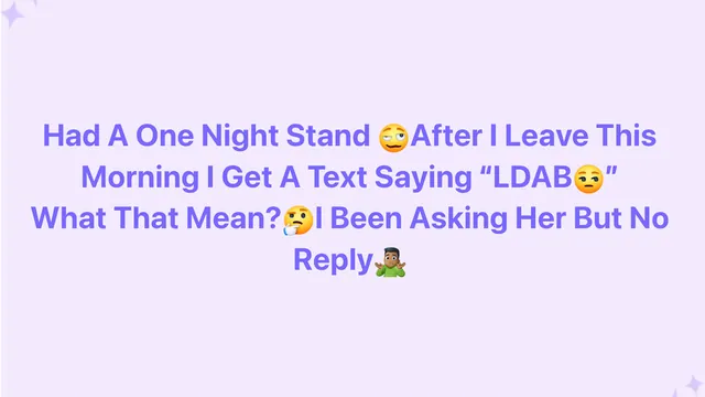 LDAB (Slang) meme card