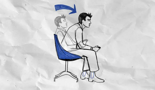 Carte meme Leaning Forward In Chair Diagram