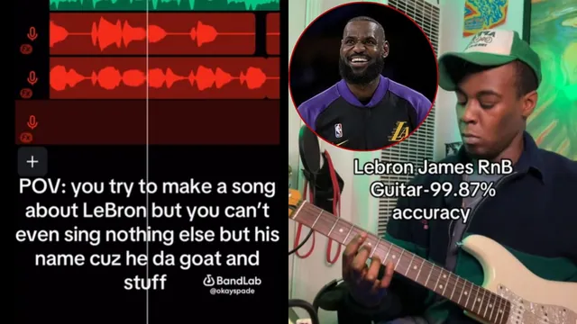 LeBron James Glaze Song meme card