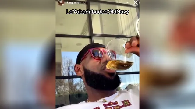 LeBron Rapping / LeDontKnowTheLyrics / "Yabadabadoo Old Navy" meme card