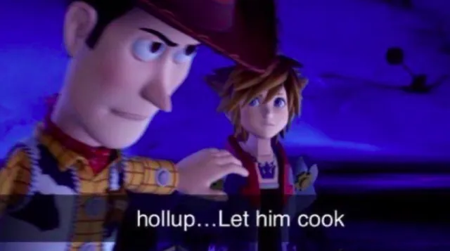 Let Him Cook / Let That Boy Cook meme card