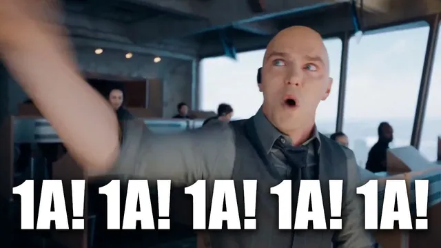 Carte meme Lex Luthor’s "1A! 1A! 1A!"