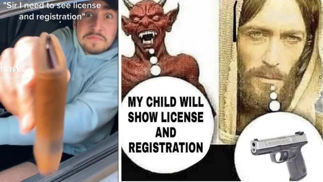 License And Registration Please meme card