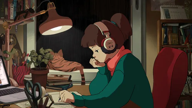 LoFi Girl meme card