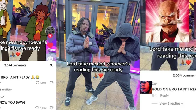 Lord Take Me and Whoever's Reading This, We Ready meme card