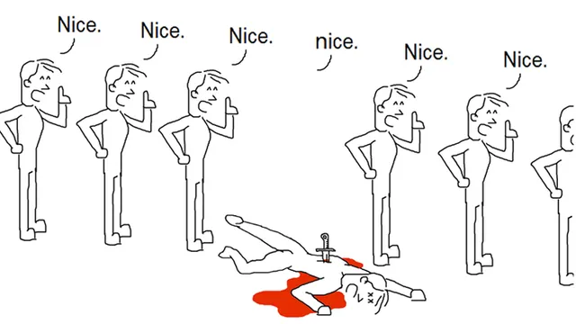 Lowercase "nice." Downvotes meme card