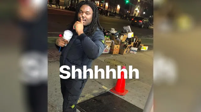 Lucki "Shhhhhh" meme card
