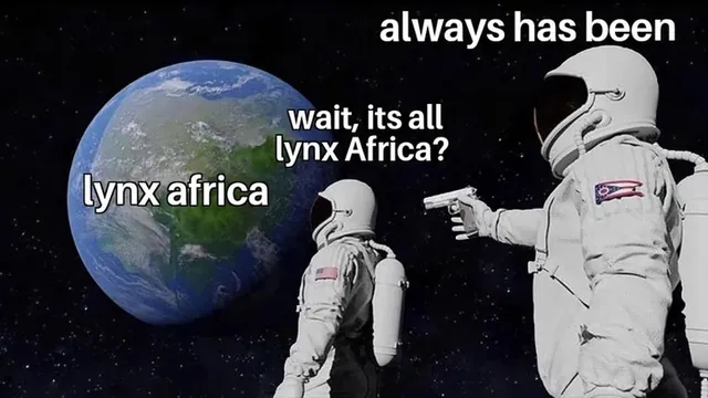 Lynx Africa meme card