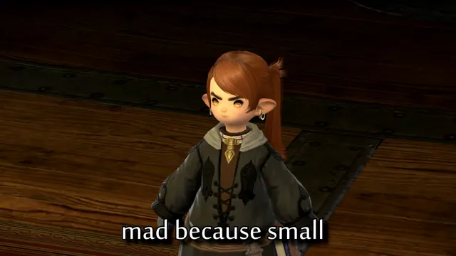 Mad Because Small meme card