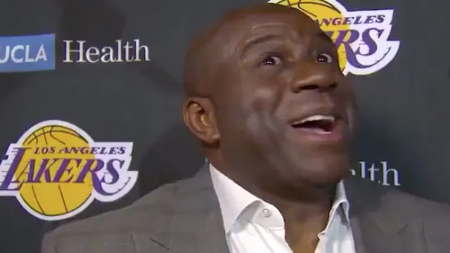 Magic Johnson "I Ain't Gonna Be Here" meme card