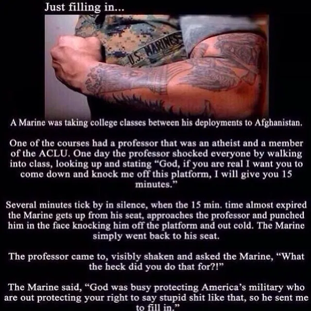 Marine Todd meme card