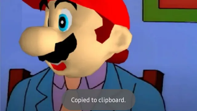 Mario Copied to Clipboard meme card