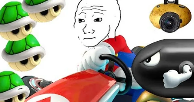 Mario Karted meme card