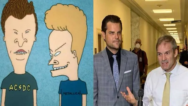Carte meme Matt Gaetz and Jim Jordan "Beavis and Butt-head" Photo