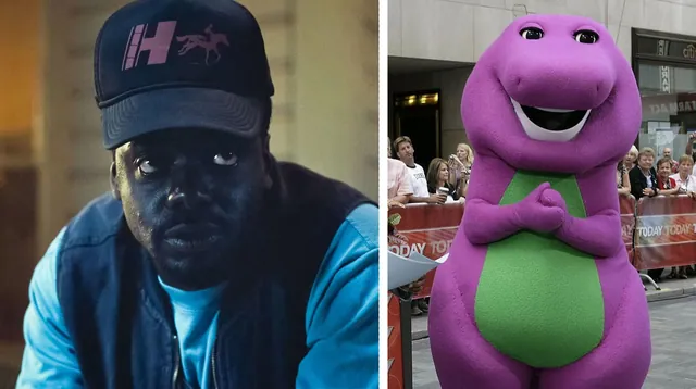 Mattel Barney Reboot meme card