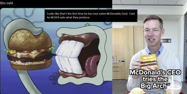 Carte meme McDonald’s CEO Big Arch Burger Test