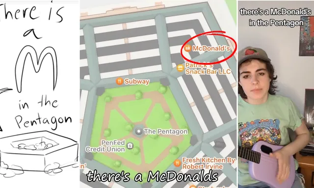 "McDonald's In the Pentagon" by Silly Stu meme card