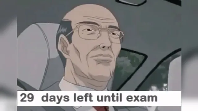Carte meme Me 24 Hours Before the Exam