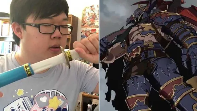 Me vs. Animated Me meme card
