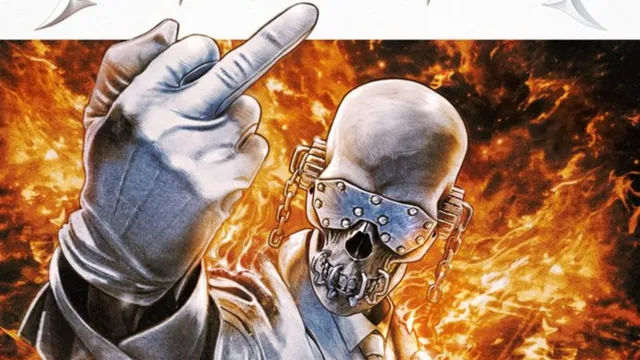 Megadeth "I Don't Care" Single Cover / Middle Finger Skeleton meme card