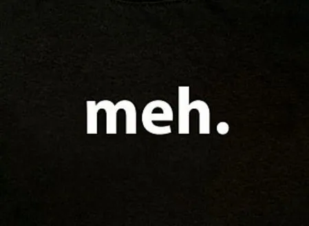 Meh. meme card