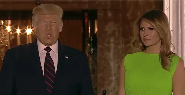Carte meme Melania Trump’s Green RNC Dress