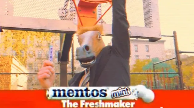 Carte meme Mentos Commercial Parodies