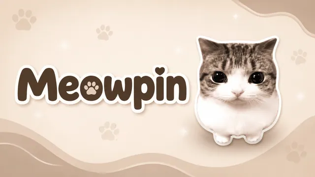 Meowpin meme card