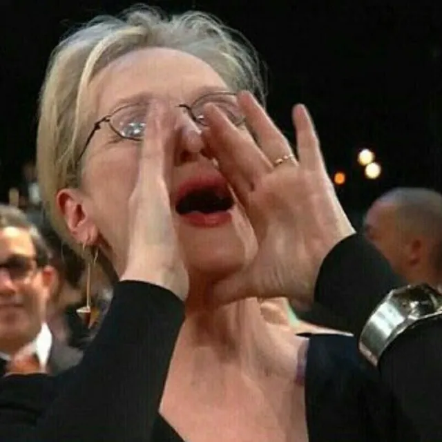 Carte meme Meryl Streep Singing