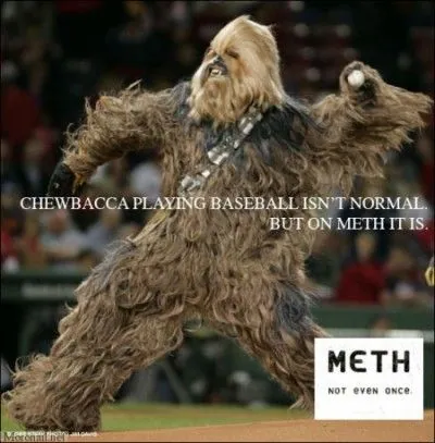 Carte meme Meth, Not Even Once