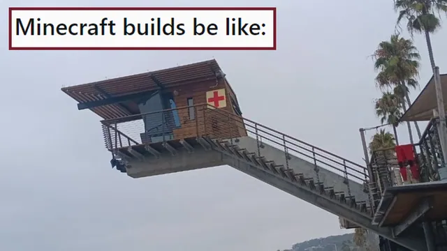Carte meme Minecraft Builds Be Like