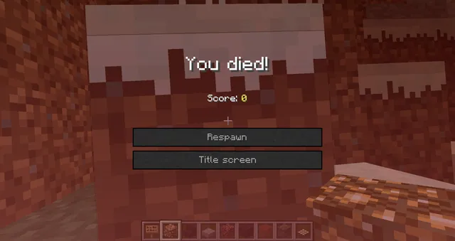 Minecraft Death Edits meme card