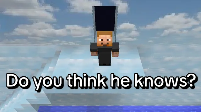 Carte meme Minecraft Truman Show / Do You Think They Know?