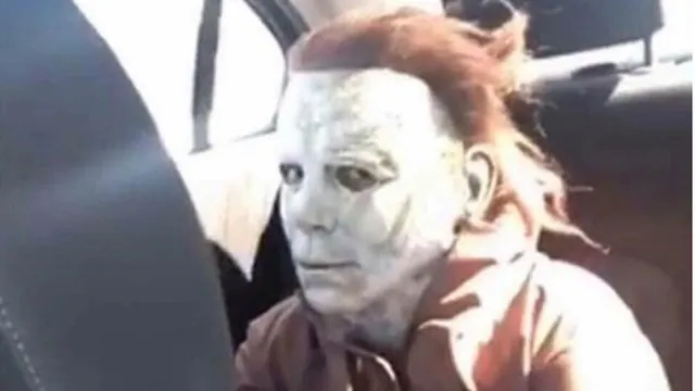 Miserable Michael Myers meme card