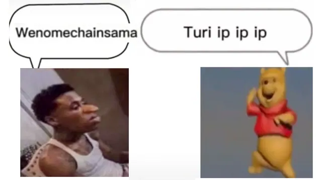 Misheard Song Lyric Speech Bubbles meme card