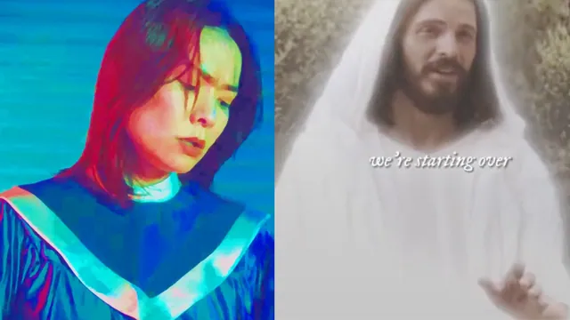 Mitski x Jesus Edits meme card