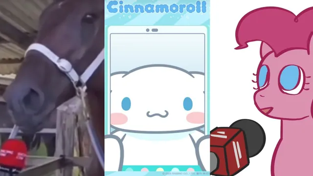 "Moka Chan Oshiete Kureta Irona Mita" / Horse Speaking Japanese meme card
