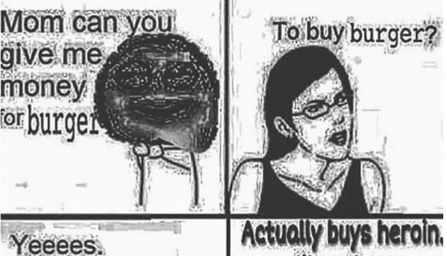 Mom Can You Give Me Money? meme card