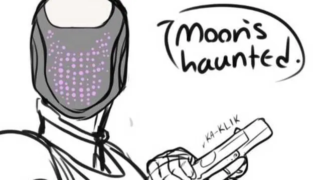 Moon's Haunted meme card