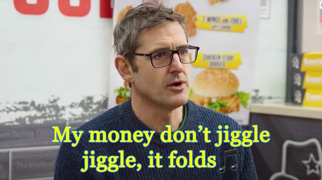 My Money Don't Jiggle Jiggle, It Folds meme card