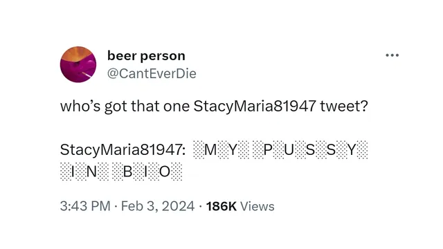 Carte meme My Pussy in Bio