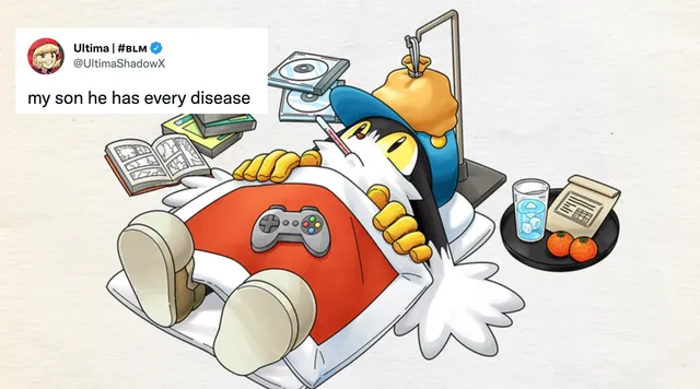 My Son He Has Every Disease meme card
