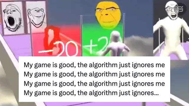 My X Is Good, the Algorithm Just Ignores Me meme card