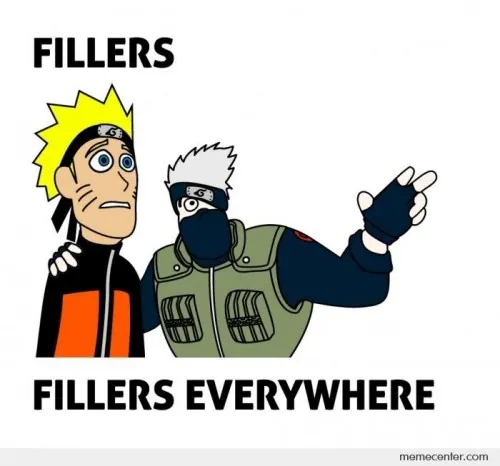 Naruto Fillers meme card