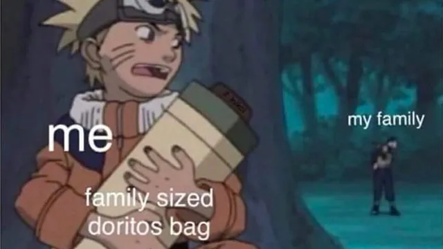 Naruto Hiding meme card